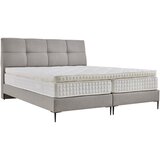 MID.YOU POSTELJA BOXSPRING 180 cm x 200 cm , tekstil, leseni material siva | Shoptok.si