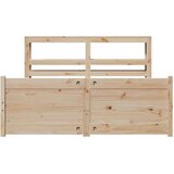  Posteljni okvir z vzglavjem 120x200 cm trdna borovina, (21310206) | Shoptok.si