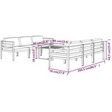  7-dijelna vrtna garnitura s jastucima aluminijska antracit | shoptok.hr