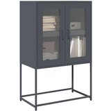 vidaXL Highboard Anthracite 68x39x107 cm Jeklo | Shoptok.si