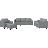  4-dijelni set sofa s jastucima svjetlosivi od tkanine | shoptok.hr