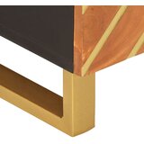  Stolić za kavu smeđe-crni 80x50x40 cm od masivnog drva manga | shoptok.hr