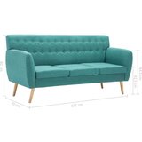  Trosjed s presvlakom od tkanine 172 x 70 x 82 cm zeleni | shoptok.hr
