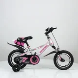 aiar bicikl za decu 714-12 - sivo/roze