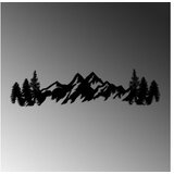 Wallity Zidna dekoracija Mountain View - 3, 70 x 18 cm, Crna | Eponuda.com