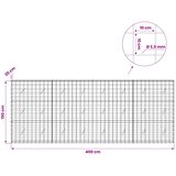 Gabion s žicom debljine 3,5 mm i mrežom 10x10 cm 400x20x150 cm | shoptok.hr