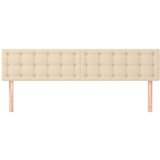  Posteljno vzglavje 2 kosa krem 100x5x78/88 cm blago, (20933754) | Shoptok.si