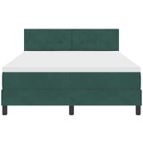  LED Box Spring Krevet Tamnozelena 160 x 200 cm Baršun | shoptok.hr