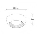 Vesta 625 plafonska svetiljka 40W 3000K bela/zlato | ePonuda.com