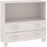 Maison Chic Komoda - Predalnik HAMAR bela 85x35x80 cm trdna borovina, (21716693) Cene
