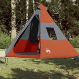 Šator tipi za kampiranje za 7 osoba narančasti vodootporni | shoptok.hr