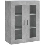  Visoka komoda siva betona 69,5x34x180 cm od konstruiranog drva Slike
