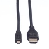 Roline HDMI priključni kabel HDMI A utikač, HDMI Micro D utikač 2.00 m crna 5581-04-11T00:00:00.000+02:00 sa zaštitom HD | Eponuda.ba