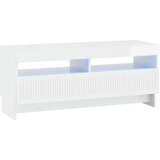  5-dijelni LED TV ormarić Bijela visokog sjaja Konstruirano drvo - Bijela visokog sjaja 100 cm | shoptok.hr