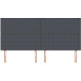  Vzglavje enostavnega dizajna temno sivo 200 cm iz korduroja, (22052892) | Shoptok.si
