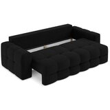 Makamii Crna sklopiva sofa od bouclé tkanine 255 cm Milu – | shoptok.hr