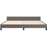  Okvir za krevet s uzglavljem sivi 200x200 cm od umjetne kože | Eponuda.com