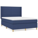  Box spring postelja z vzmetnico modra 140x200 cm blago, (20897483) | Shoptok.si