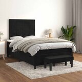  box spring s madracem crni 120 x 190 cm baršunasti | shoptok.hr