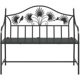  Vrtna klupa Crna 104 x 52,5 x 89 cm Čelik | shoptok.hr