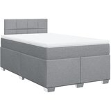  Krevet s oprugama i madracem svjetlosivi 120x190 cm od tkanine | shoptok.hr