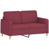  2-dijelni set sofa s jastucima crvena boja vina od tkanine | shoptok.hr