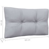 Vrtna sedežna garnitura 5-delna s sivimi blazinami borovina, (20975100) | Shoptok.si