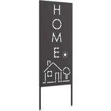 vidaXL Dekorativna ploča za vrt Crna 50 x 140 cm | shoptok.hr