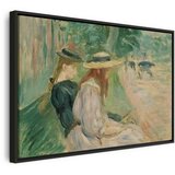  Slika - Berthe Morisot – Sur un banc de Bois de Boulogne 60x40 U crnom drvenom okviru | shoptok.hr