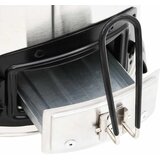  Peć na drva s USB ventilatorom srebrna 35,5x26x28 cm čelična | shoptok.hr