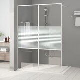 vidaXL pregrada za tuš bijela 140 x 195 cm s prozirnim staklom esg | shoptok.hr