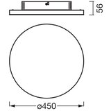 Osram Površinski montiran LED panel PLANON LED/28W/230V 3000K prečnika 45 cm, bela | Eponuda.com