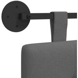  Držeće uzglavlje Zidne Tamno siva 90 x 55 x 5 cm tkanina - Tamno siva 80 cm bez LED | shoptok.hr