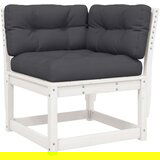 vidaXL 5-dijelni set vrtnih sofa s jastucima bijeli masivna borovina | shoptok.hr