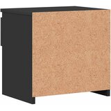 Noćni ormarić crni 40 x 30 x 39 cm konstruirano drvo | Eponuda.com