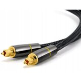  Optični kabel pleten Toslink digitalni hq pozlačeni terminali 200cm | Shoptok.si