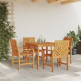 vidaXL 4-dijelni vrtni blagovaonski set od masivnog drva akacije | shoptok.hr