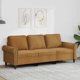  Trosjed od tkanine smeđi 180 cm baršunasti | shoptok.hr