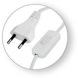  Priključni kabel za rasvjetna tijela sa sklopkom 2,5A 2m | shoptok.hr