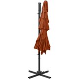  Vrtni suncobran s 4 razine i stupom 250 x 250 cm terakota | shoptok.hr