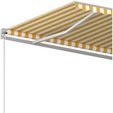 Tenda na ručno uvlačenje 450 x 300 cm žuto-bijela | shoptok.hr