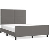  Okvir za krevet s uzglavljem sivi 140x200 cm od umjetne kože | shoptok.hr