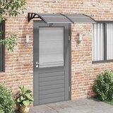 Nadstrešnica za vrata crna 350 x 75 cm polikarbonatna | shoptok.hr