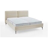 Meise Möbel Tapecirani bračni krevet bez podnice 180x200 cm boje slonovače Infinity – | shoptok.hr
