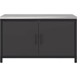  Kuhinjsko skladištenje s policom Crna 90 x 50 x 53 cm Čelik | shoptok.hr