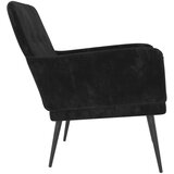  Fotelja crna 62 x 79 x 79 cm baršunasta | shoptok.hr