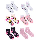 Yoclub čarape za devojčice Cotton Patterns Colours 6-pack SKA-0023G-AA00-002 Cene