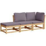  The Living Store Vrtna sedežna garnitura 3-delna z blazinami trden akacijev les - Vrtna Sedežna Garnitura, (21446322) | Shoptok.si