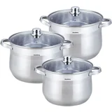 GASTRO LONCI 6 ELEMENTOV 10,7L+13L+16L KLAUSBERG LONEC KB-7178, (21385485)