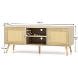 Pohištvo TV omarica iz ratana, dim.120 x 40 x 48,5 cm | Shoptok.si